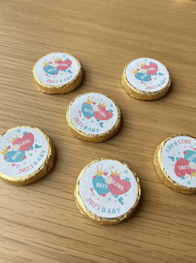 Gender Reveal Chocolate Coins - Image 8